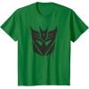 imageTransformers Decepticons Dripping Paint Logo Silhouette TShirtKelly Green
