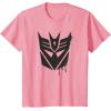 imageTransformers Decepticons Dripping Paint Logo Silhouette TShirtPink