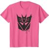imageTransformers Decepticons Dripping Paint Logo Silhouette TShirtPink Heather