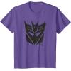 imageTransformers Decepticons Dripping Paint Logo Silhouette TShirtPurple Heather