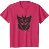 imageTransformers Decepticons Dripping Paint Logo Silhouette TShirtRed Heather