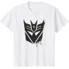 imageTransformers Decepticons Dripping Paint Logo Silhouette TShirtWhite