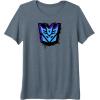 imageTransformers Decepticons Dripping Spray Paint Logo Premium TShirtSlate Grey