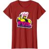 imageTransformers Evil Megatron Neon Graffiti Retro Portrait TShirtCranberry Red