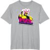 imageTransformers Evil Megatron Neon Graffiti Retro Portrait TShirtHeather Grey