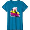 imageTransformers Evil Megatron Neon Graffiti Retro Portrait TShirtSapphire Blue
