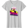 imageTransformers Evil Megatron Neon Graffiti Retro Portrait TShirtSilver Grey