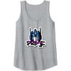 imageTransformers Optimus Prime Urban Style Head Portrait Tank TopHeather Grey