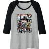 imageTransformers Rise of the Beasts Battle In Brooklyn Graffiti Raglan Baseball TeeBlackAthletic Heather