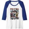 imageTransformers Rise of the Beasts Battle In Brooklyn Graffiti Raglan Baseball TeeRoyal BlueWhite