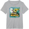 imageTransformers Rise of the Beasts Bring The Noise Bee Art TShirtHeather Grey