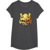 imageTransformers Rise of the Beasts Bumblebee Face Graffiti TShirtDark Heather Grey