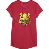 imageTransformers Rise of the Beasts Bumblebee Face Graffiti TShirtRed Heather