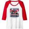 imageTransformers Rise of the Beasts Optimus Distressed Shot Raglan Baseball TeeRedWhite