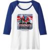 imageTransformers Rise of the Beasts Optimus Distressed Shot Raglan Baseball TeeRoyal BlueWhite