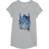 imageTransformers Rise of the Beasts Optimus Face Graffiti Shot TShirtHeather Grey