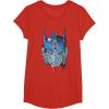 imageTransformers Rise of the Beasts Optimus Face Graffiti Shot TShirtRed