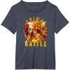 imageTransformers Rise of the Beasts Primal Battle Dripping TShirtHeather Blue