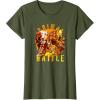 imageTransformers Rise of the Beasts Primal Battle Dripping TShirtOlive Green