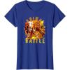 imageTransformers Rise of the Beasts Primal Battle Dripping TShirtRoyal Blue