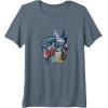 imageTransformers Rise of the Beasts Split Face Optimus Art Premium TShirtSlate Grey