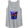 imageTransformers Starscream Graffiti Painted Wall Portrait Tank TopHeather Grey