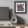 imageTrends International Gallery Pops Transformers Battle In Brooklyn  Optimus Prime City Wall Art Wall Poster 12quot x 12quot Black Frame VersionBlack Frame Version