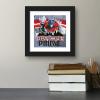 imageTrends International Gallery Pops Transformers Battle In Brooklyn  Optimus Prime City Wall Art Wall Poster 12quot x 12quot Black Frame VersionBlack Frame Version