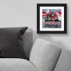 imageTrends International Gallery Pops Transformers Battle In Brooklyn  Optimus Prime City Wall Art Wall Poster 12quot x 12quot Black Frame VersionBlack Frame Version