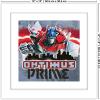 imageTrends International Gallery Pops Transformers Battle In Brooklyn  Optimus Prime City Wall Art Wall Poster 12quot x 12quot Black Frame VersionWhite Frame Version