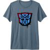 imageTransformers Autobots Dripping Spray Paint Logo Premium TShirtSlate Grey
