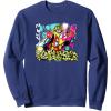 imageTransformers Bumblebee Graffiti Painted Wall Portrait SweatshirtNavy Blue