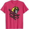 imageTransformers Classic BB Bumblebee Graffiti Face Portrait TShirtRed Heather