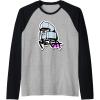 imageTransformers Megatron Urban Style Head Portrait Raglan Baseball TeeBlackAthletic Heather