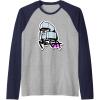 imageTransformers Megatron Urban Style Head Portrait Raglan Baseball TeeNavy BlueAthletic Heather