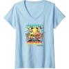 imageTransformers Rise of the Beasts Autobots In The House Retro VNeck TShirtBaby Blue
