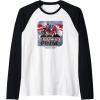 imageTransformers Rise of the Beasts Optimus Distressed Shot Raglan Baseball TeeBlackWhite
