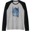 imageTransformers Rise of the Beasts Optimus Face Graffiti Shot Raglan Baseball TeeBlackAthletic Heather