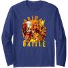 imageTransformers Rise of the Beasts Primal Battle Dripping Long Sleeve TShirtNavy Blue
