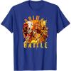 imageTransformers Rise of the Beasts Primal Battle Dripping TShirtRoyal Blue