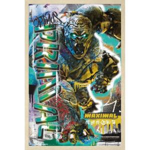 imageHasbro Transformers Rise of the Beasts  Optimus Primal Graffiti Wall Poster 224Lquot x 147Wquot Silver Framed VersionBlonde Framed Version