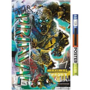 imageHasbro Transformers Rise of the Beasts  Optimus Primal Graffiti Wall Poster 224Lquot x 147Wquot Silver Framed VersionPremium Poster  Clip Bundle