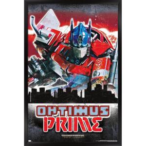 imageHasbro Transformers Rise of the Beasts  Optimus Prime Graffiti Wall Poster 34Lquot x 224Wquot Mahogany Framed VersionBlack Framed Version
