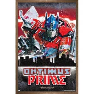 imageHasbro Transformers Rise of the Beasts  Optimus Prime Graffiti Wall Poster 34Lquot x 224Wquot Mahogany Framed VersionBronze Framed Version