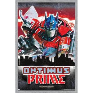 imageHasbro Transformers Rise of the Beasts  Optimus Prime Graffiti Wall Poster 34Lquot x 224Wquot Mahogany Framed VersionGray Framed Version