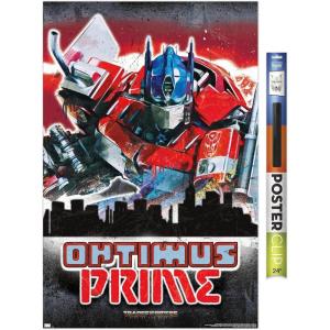imageHasbro Transformers Rise of the Beasts  Optimus Prime Graffiti Wall Poster 34Lquot x 224Wquot Mahogany Framed VersionPremium Poster  Clip Bundle