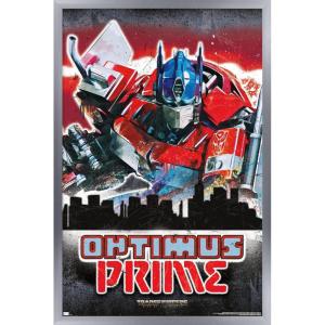 imageHasbro Transformers Rise of the Beasts  Optimus Prime Graffiti Wall Poster 34Lquot x 224Wquot Mahogany Framed VersionSilver Framed Version