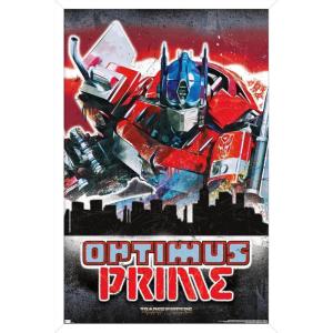 imageHasbro Transformers Rise of the Beasts  Optimus Prime Graffiti Wall Poster 34Lquot x 224Wquot Mahogany Framed VersionWhite Framed Version