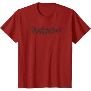 imageKids Transformers Starscream Urban Style Graffiti Text Logo TShirtCranberry Red