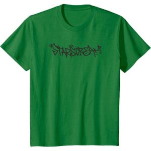 imageKids Transformers Starscream Urban Style Graffiti Text Logo TShirtKelly Green